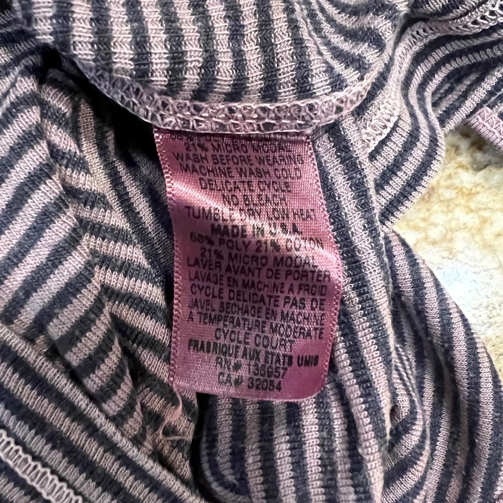 Stateside Brand Tank Top- Women  Size XS- Purple and Grey Striped - Picture 8 of 14